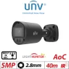 5MP UNIVIEW LIGHTHUNTER HD FIXED MINI BULLET ANALOG CAMERA WHITE 2.8MM UAC-B125-AF28LM - Image 2