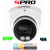 SPRO 8MP Analogue 4in1 Fixed Lens Turret with COLOUR NIGHT 2.0