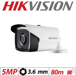 5MP Hikvision DS-2CE12KF0T-LFS(2.8mm) 3K ColorVu Audio Fixed Bullet Camera