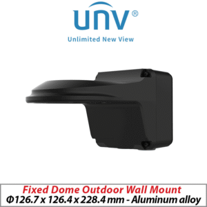 UNIVIEW FIXED DOME OUTDOOR WALL MOUNT BLACK UNV-TR-JB07-WM03-G-IN-BLACK