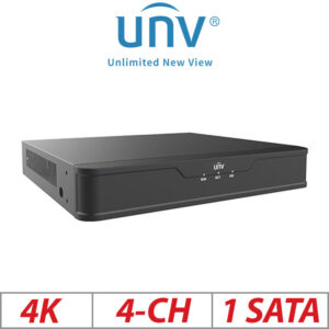 4K 4-CH UNIVIEW POE 1-SATA HD NVR WITH VIDEO CONTENT ANALYSIS ULTRA 265/H.265/H.264 NVR301-04S3-P4
