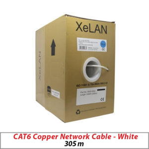 CAT6 XELAN NETWORK INDOOR UTP RJ45 LAN SOLID COPPER CABLE 305m WHITE
