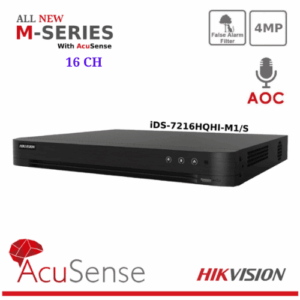 4MP Hikvision iDS-7216HQHI-M1/S 16 Channel AcuSense AoC Turbo 5.0 DVR