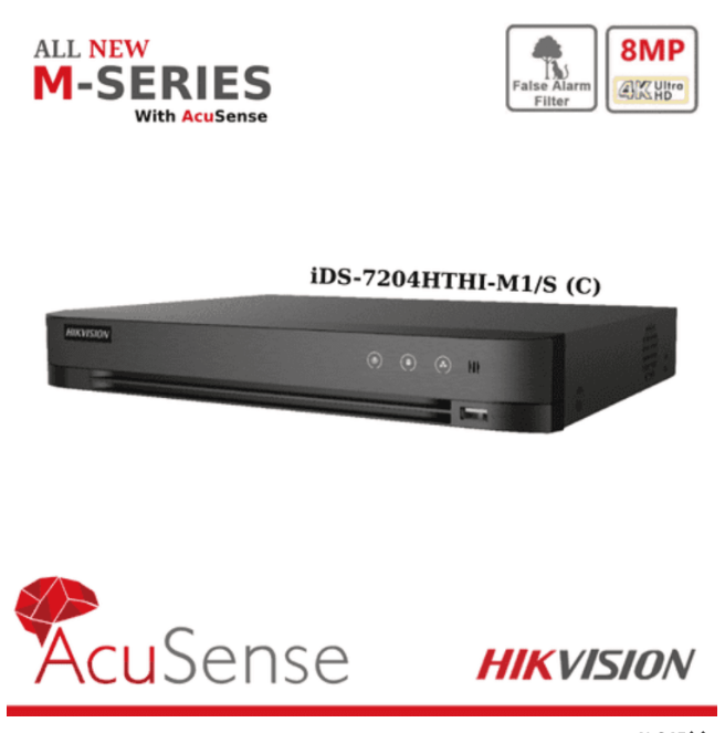 M-Series 4CH DVR 8mp 4k