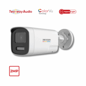 2MP Hikvision DS-2CE72DF3T-LXTS(2.8mm) Fixed Turret Camera Smart Dual-Light, Mic, Siren, 2-way Audio